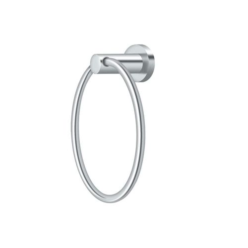 Deltana BBN2008-26 Towel Ring, Nobe Series, Bright Chrome Finish