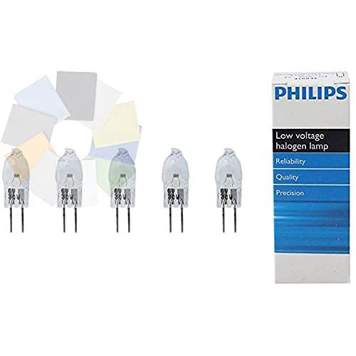 5 Pack Philips Halogen Non-Reflector 5761 30W G4 6V Light Bulb Bundled with Berger Sciences' Microfiber Cloth