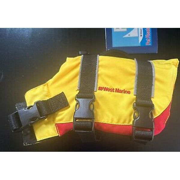 New West Marine Pet Dog Life Jacket Size XS Adjustable Safety Vest Up to 12 lbs