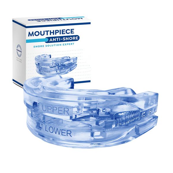 Anti Snore Mouth Guard, Anti Snoring Mouthpiece, Snoring Mouth Guard, Adjustable Snore Stopper Mouth Guard, Effective Snoring Solution Anti Snoring for Men and Women, Protect Teeth and Reduce Snoring