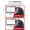 Elecom M-XT2URBK-G USB Trackball Mouse 5 Buttons + Deceleration Switch + Tilt Function Wired Model with Red Ball Standard Thumb Control Type Black