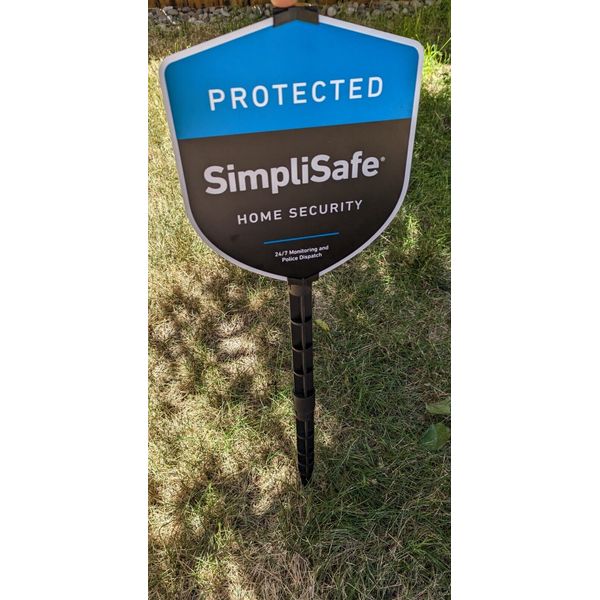 SimpliSafe Home Security Yard Sign w/ 5 Window Stickers