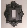 Decorative Resin Florentine Design Dimmer Plate.  Unfinished.