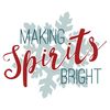 CafePress Making Spirits Bright Large Mug 15 oz (444 ml) Ceramic Coffee Mug