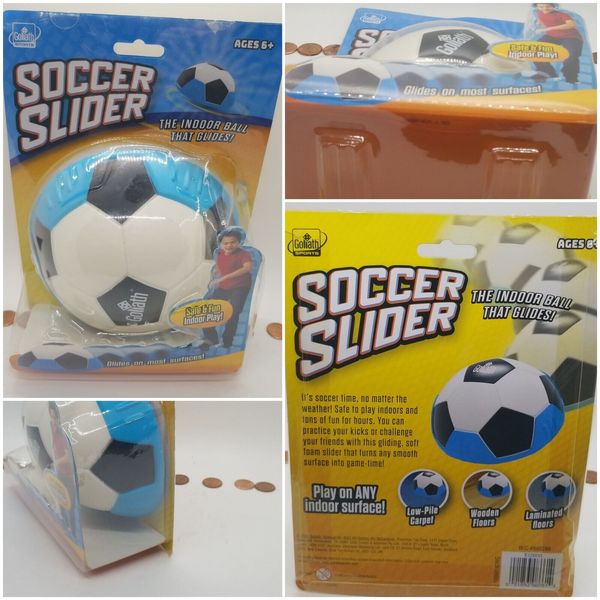 Goliath Sports Soccer Slider Soft Soccer Ball Shaped Foam Indoor Any Floor Toy