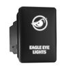 EAGLE EYE LIGHTS White LED Backlit Short Push Button 1.28"x 0.87" (Fit: Toyota)