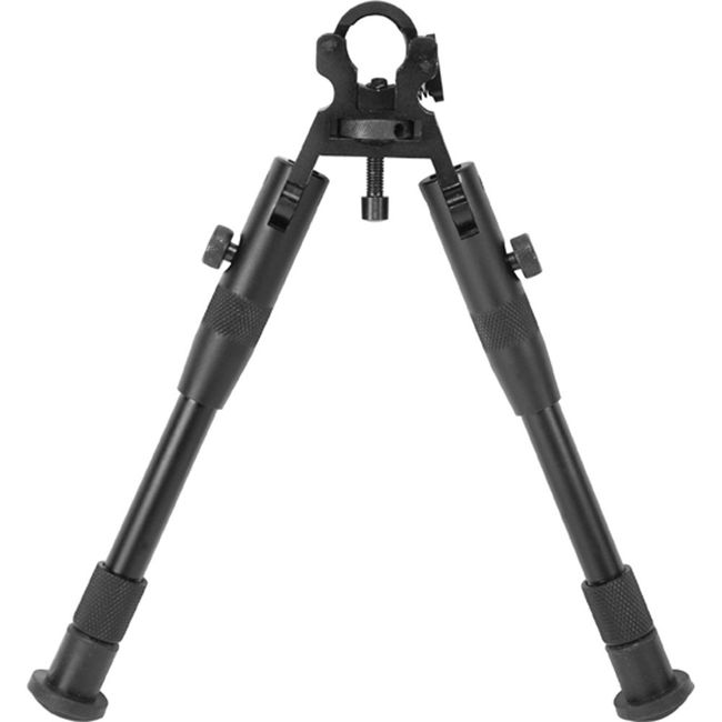 BARSKA AW11890 Picatinny Style/Weaver Style Clamp Bipod with Extendable Legs 6.7""-7.5""", Matte Black, Medium Height