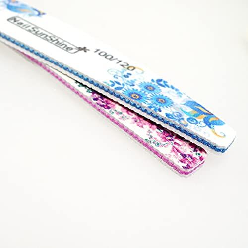 Economical Nail File Set of 6 3 Types, Double Sided Durable File Emery Board 3.0 oz, 4.2 oz (100 G, 120 G, 180 G, 240 G)