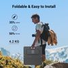 Dabbsson Solar Panel 120W PV120 IP68 Water&Dustproof with Adjustable Kickstand