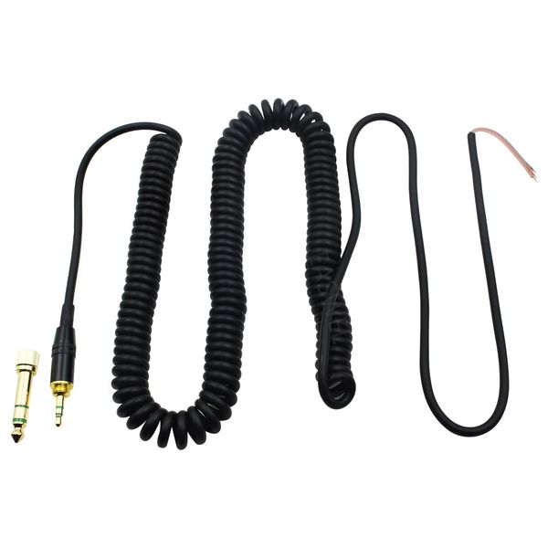 Replacement DJ Headphone Cable Cord Line With PLUG for Audio Technica M20X M50S