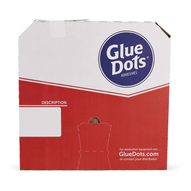 Glue Dots Pro Dispenser Box Applicator with 4000 (1/2") Low-Profile Super-High Tack Double-Sided Adhesive Dots