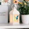 Personalised in Loving Memory Butterfly Lantern Light Gift (White)