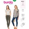 Burda Style Sewing Pattern B6326 Misses' Shirt with V Neck