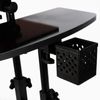 Tattoo Tray On Wheels, Portable Mobile Tattoo Workstation with Universal Wheels, 65-97cm Height Adjustable, Salon Cart Hairstylist Mobile Display Stand
