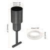 sourcing map E14 Socket Ring Removal Tool T Type with Lamp Shade Socket Rings for Medium Base, Light Replacing Accessories, White Pack of 5