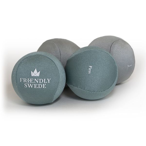 The Friendly Swede Stress Balls for Adults - Hand Therapy Ball and Hand Exerciser - 4 Pack of Stress Balls for Grip Strength Training and Stress Relief (Small (5,5cm))