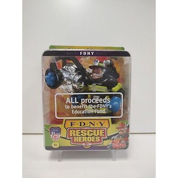 Fisher-Price Rescue Heroes FDNY Billy Blazes Action Figure 2001 Mattel New seal