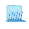 Crossfield TePe Easy Pick Blister Pack (36 Pack) with Travel Case (M/L (Blue)
