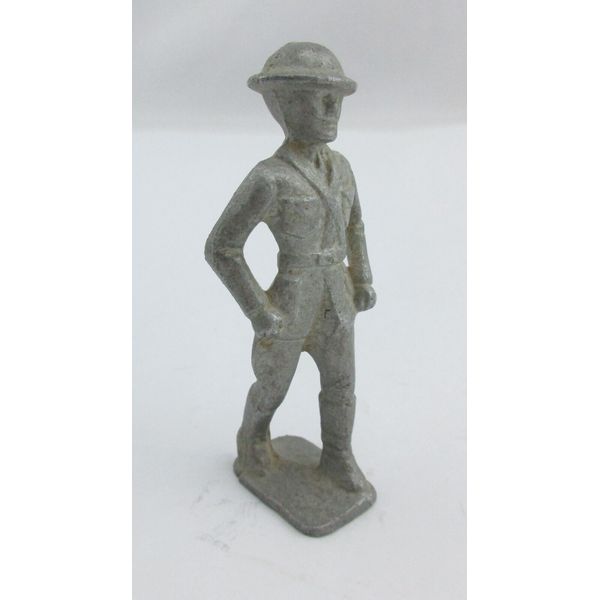 Antique Metal Cast Toy Soldier 3 1/4" Tall