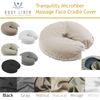 Body Linen Tranquility Microfiber Massage Face Rest Covers for Massage Tables and Chairs - Durable, Lightweight and Extra Soft Microfiber Face Cradle Covers - 10 Pack Walnut