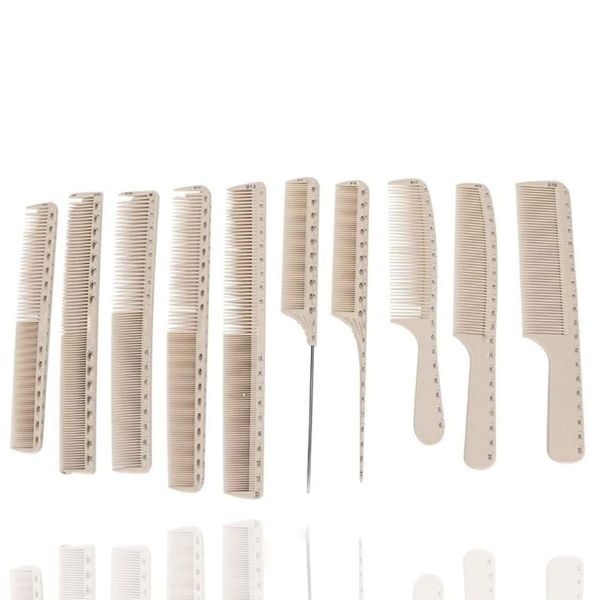 Hair Cutting Combs, 10pcs Professional Anti-static Heat Resistant Hairdressing Comb Barber Hair Styling Comb With Measure Scale For Salon Or Personal Use(1#)