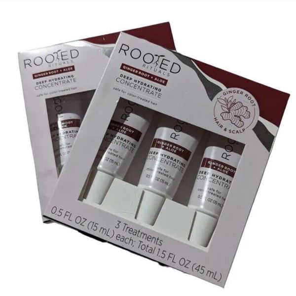 Ginger Root & Aloe Rooted Rituals  - 2 Pack = 6 Treatments - Deep Hydrating