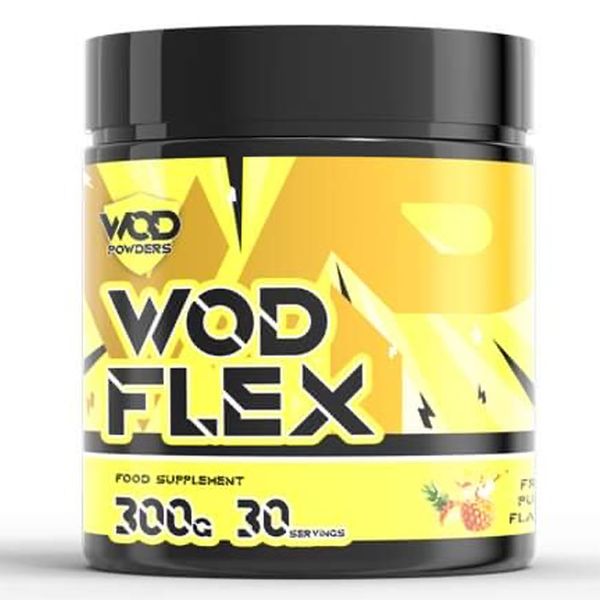 WOD Flex Supplement for Structural Support and Mobility by WOD Powders - Formulated to Support Range of Motion - Made in The UK for Functional Fitness (Fruit Punch)