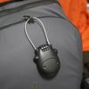 HOJLKLD Black Padlock Combination Cable Lock with 3 Digit Numeric Code, Retractable Steel Stroller Lock