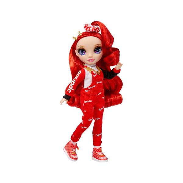 Rainbow High Jr High Ruby Anderson- 9-inch RED Fashion Doll with Doll Accessories- Open and Closes Backpack, Great Gift for Kids 6-12 Years Old and Collectors