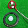MAZEL Golf Rubber Putting Ring/Cups, Automatic Returnable Golf Training Hole Cups, All-Direction Putting Practice Indoor & Outdoor (Black Ring)