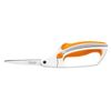 Fiskars Premier No. 8 Easy Action Scissors - 10" Spring Action Fabric and Craft Scissors - Arts and Crafts - Orange/White