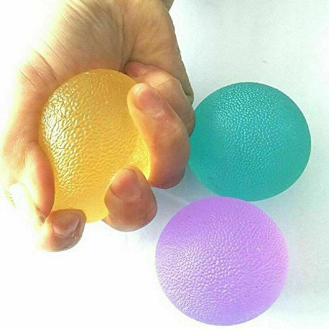 3PC Hand Therapy Exerciser Balls Squeeze Balls Kit Stress Relief Training Care