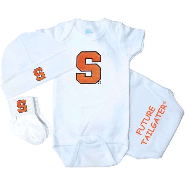 Future Tailgater Syracuse Orange 3 Piece Baby Clothing Set (3-6 Months)