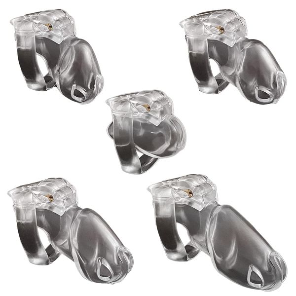 HT-V4 Men's Chastity Lock, Chastity Belt, With Lock, Resin, Cock Cage, Restraints, Chastity Cage, SM Couple Slave, 4 Cock Ring, Adult Toy