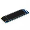 A-DIGISHUO 2Pcs 0.91 Inch I2C OLED Display Module SSD1306 OLED Display Module 128 * 32 IIC Interface DC 3.3V~5V for Ar duino（Blue）
