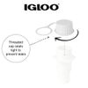 Igloo Cooler Threaded Drain Plug Caps with Plastic Tether 20049 White Small