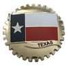 Texas State Flag Car Grille Badge