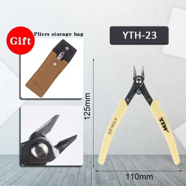 YTH-23 Cutting Pliers Nipper Wire Cutter Cable Cutters Diagonal Pliers Mini Electrical  Wire Cable Cutter Circlip Pliers