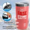 Programmer Coral Viking Tumbler 20oz - False It's Funny - Programming IT Tech Work Coders Expert Student Bugs Engineer Intellectual Mechanical