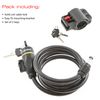 Burg Wachter 0812K 8 mm x 1.2 m Locking Cable, Black