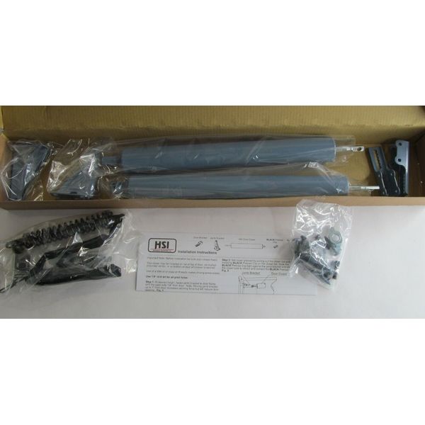 NEW HSI STORM DOOR CLOSER DOUBLE CYLINDER SET/ KIT DH2020-21 LIGHT BLUE