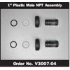 1" MPT Straight Connectors