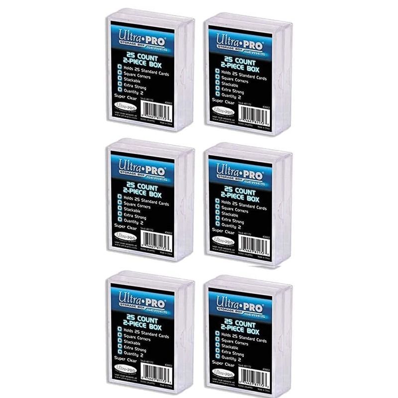 Ultra Pro 25 Count 2-Piece Plastic Box 12 Pack - Online Marketplace ...