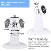 OFFCUP Camera Wall Mount Bracket, 2pcs Camera Mounting Bracket, 360° Adjustable Security Camera Bracket for Ring Surveillance Camera Holder Indoor Outdoor Stick Up Camera Mount Compatible (White)