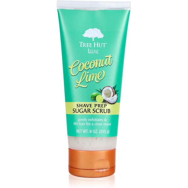 Tree Hut Bare Shave Prep Sugar Scrub, 9oz, Essentials for Soft, Smooth, Bare Skin