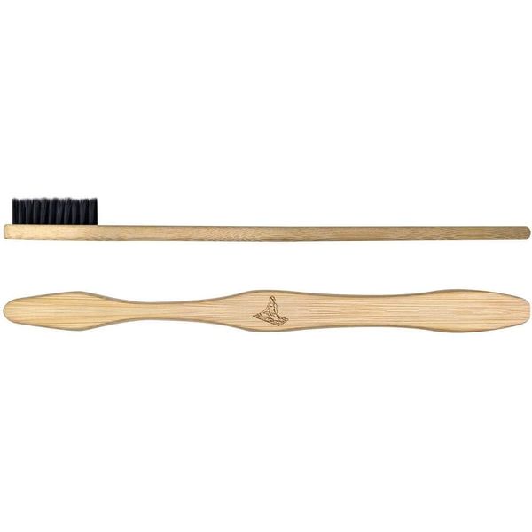 'Woman Sat on Yoga Mat' Bamboo Toothbrush (TF00020436)