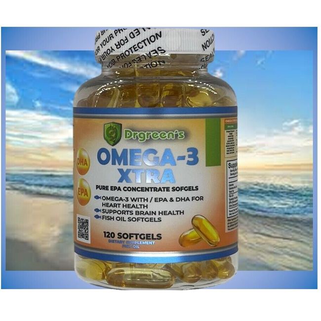 Ultra Strength Omega 3 Fish Oil xtra EPA/DHA Potent, Joint SUPPORT Relief 120 xl