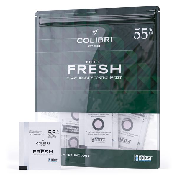 Colibri Fresh - Humidity Control Packs – RH 55%, 8 grams – 12 Two Way Humidity Packs - Keep Your Herbs, dry goods, Reeds & Instruments Fresh – Powered By Integra Boost™ Technology