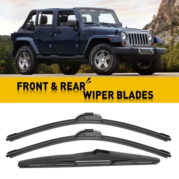 15''/15''/14'' Replacement Windshield Wiper Blades For Jeep Wrangler 2000-22 EAG