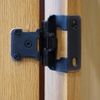 25 Pairs 1/2" Cabinet Hinges Black Partial Wrap Hinge Self Closing Door Hinges